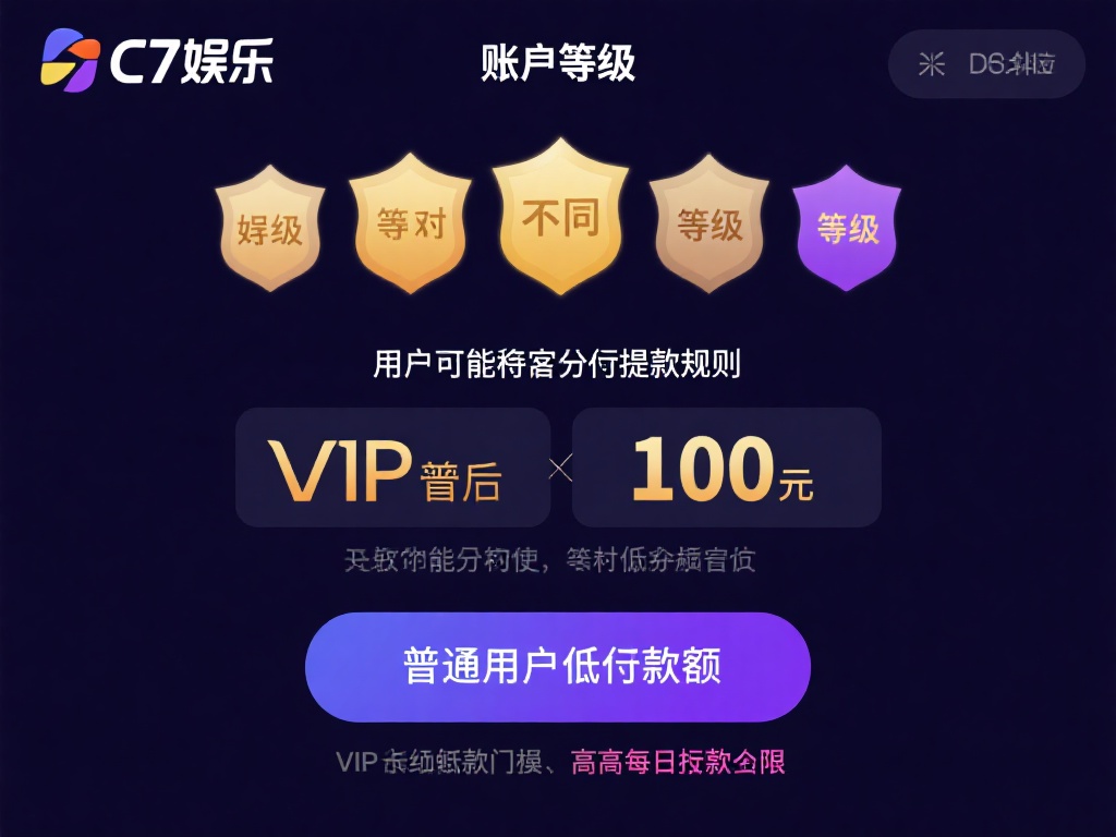 账户等级：C7娱乐对不同等级的用户可能设定不同的提